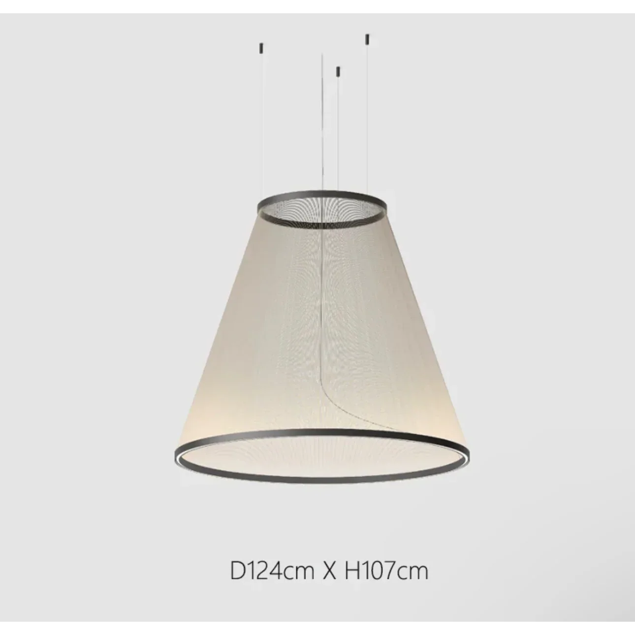 Pendant Light Fabric Shade Built In LED Multi Pendant Dining Room Kitchen Island Hanging Ceiling Lamp | Thomler