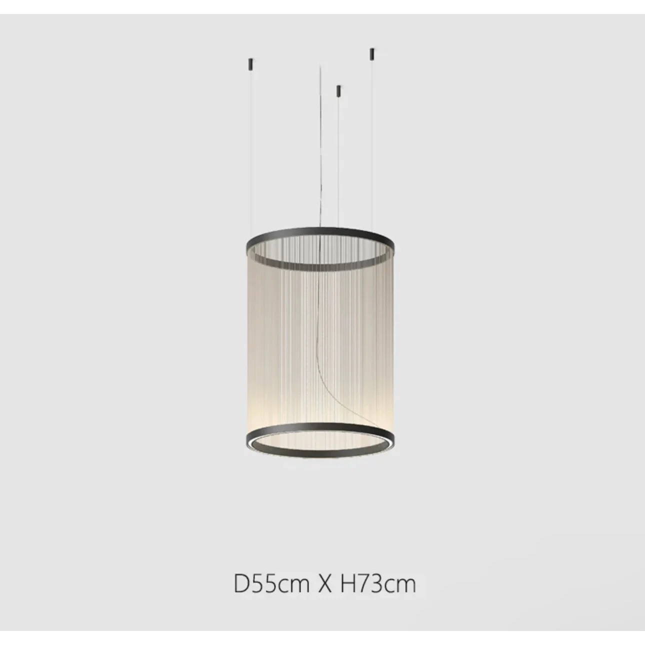Pendant Light Fabric Shade Built In LED Multi Pendant Dining Room Kitchen Island Hanging Ceiling Lamp | Thomler