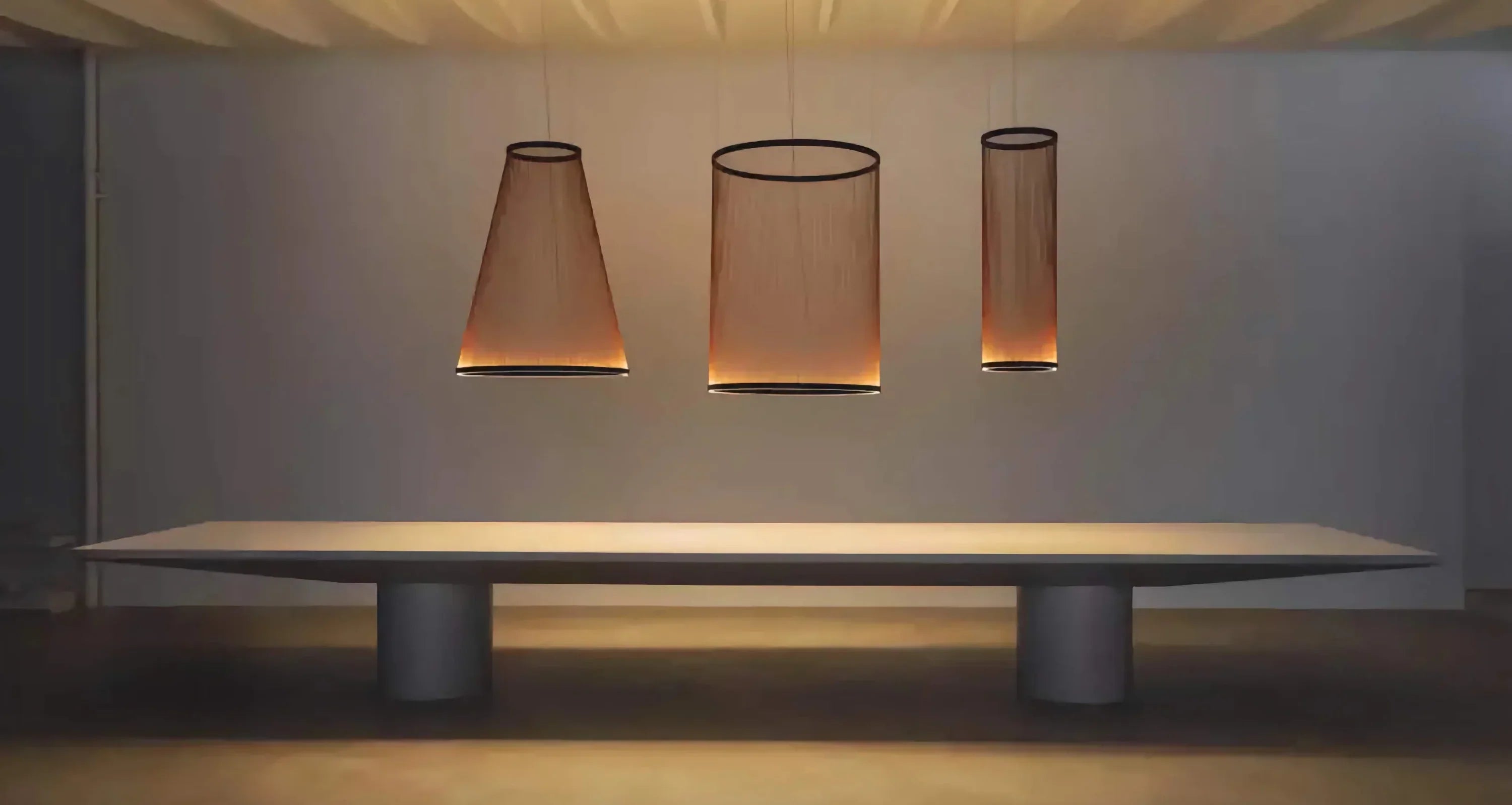 Pendant Light Fabric Shade Built In LED Multi Pendant Dining Room Kitchen Island Hanging Ceiling Lamp | Thomler