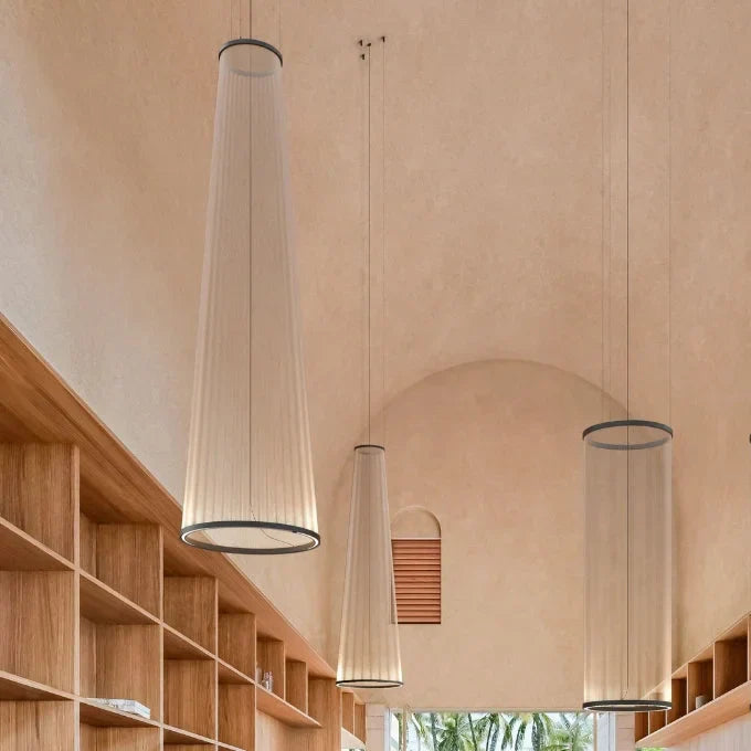 Pendant Light Fabric Shade Built In LED Multi Pendant Dining Room Kitchen Island Hanging Ceiling Lamp | Thomler