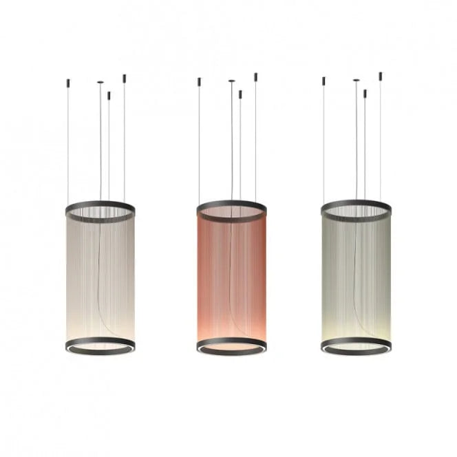 Pendant Light Fabric Shade Built In LED Multi Pendant Dining Room Kitchen Island Hanging Ceiling Lamp | Thomler