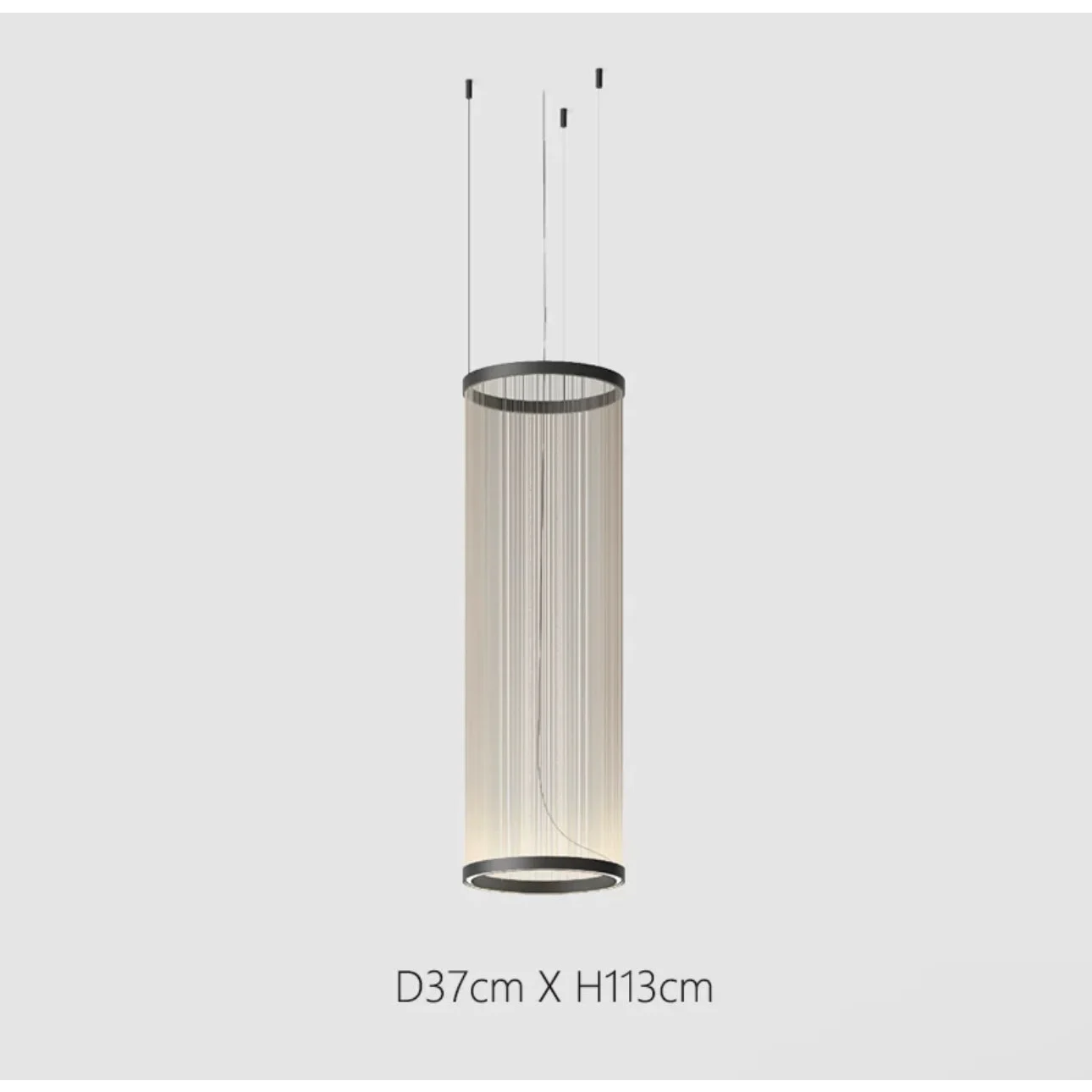 Pendant Light Fabric Shade Built In LED Multi Pendant Dining Room Kitchen Island Hanging Ceiling Lamp | Thomler