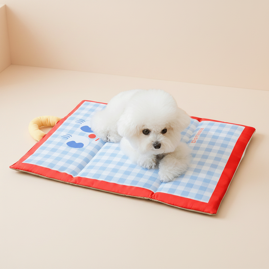Cooling Pet Pad for Dogs & Cats – Foldable Travel Bed Mat for Summer Comfort | Thomler