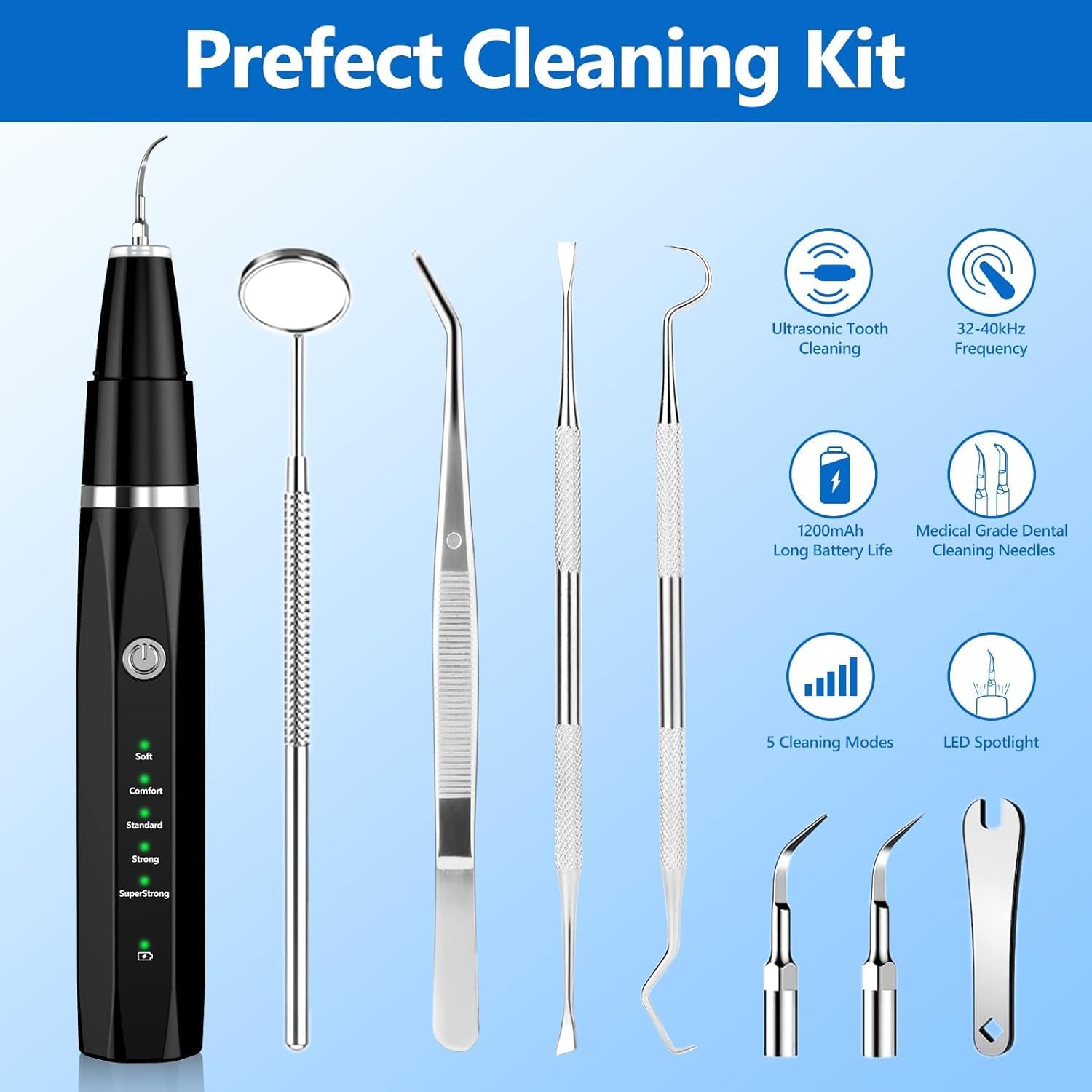 Ultrasonic Dog & Cat Dental Scaler for Home Use – Rechargeable Pet Tooth Cleaning Tool for Tartar & Plaque | Thomler