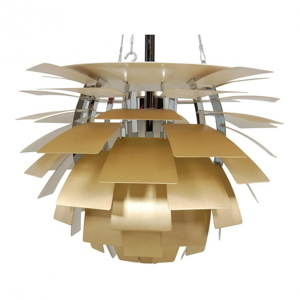 Pendant Light Metal Pinecone 20 in Adjustable Living Room Dining Area Chandelier Decorative Ceiling Fixture | Thomler