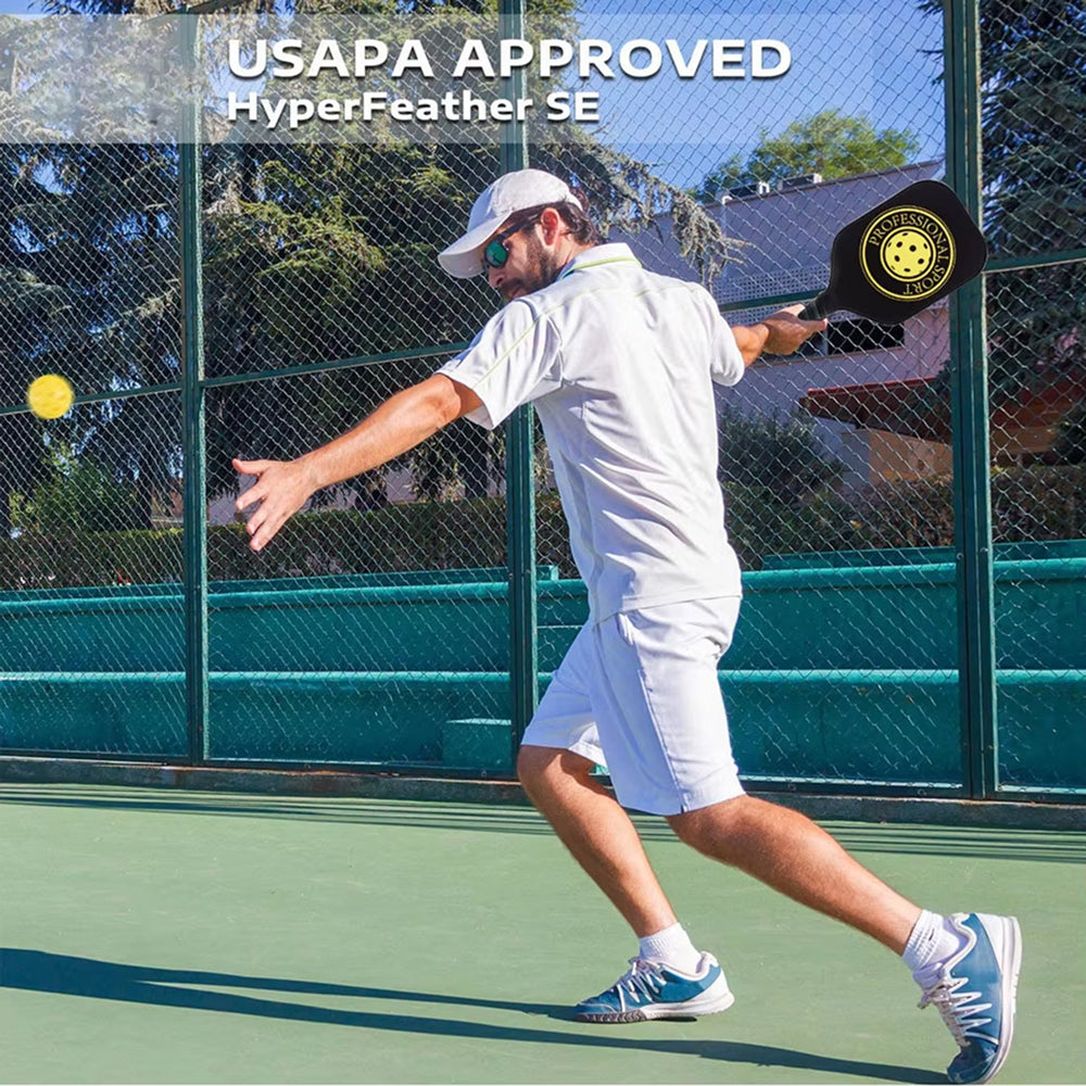 Pickleball Paddle with Carbon Fiber Face & Honeycomb Core for Spin Control & Power | Thomler