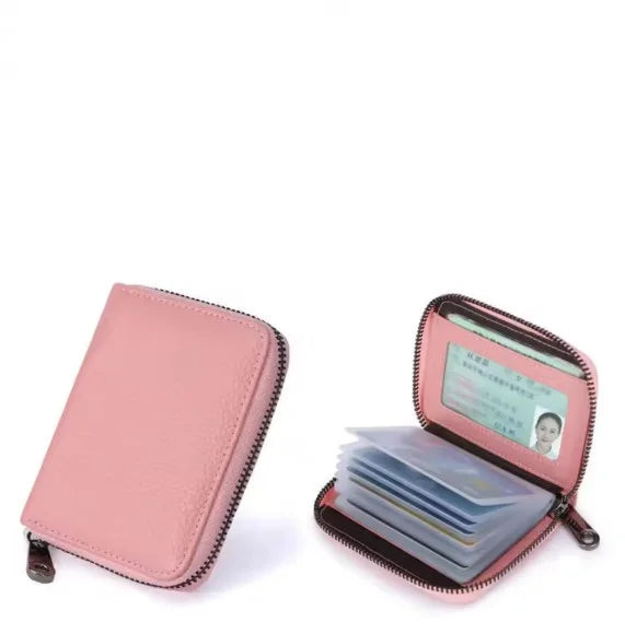 Slim Multi-Slot Card Holder Wallet with RFID Protection for Women – Compact Leather Credit Card Organizer Case for Purse, Travel & | Thomler
