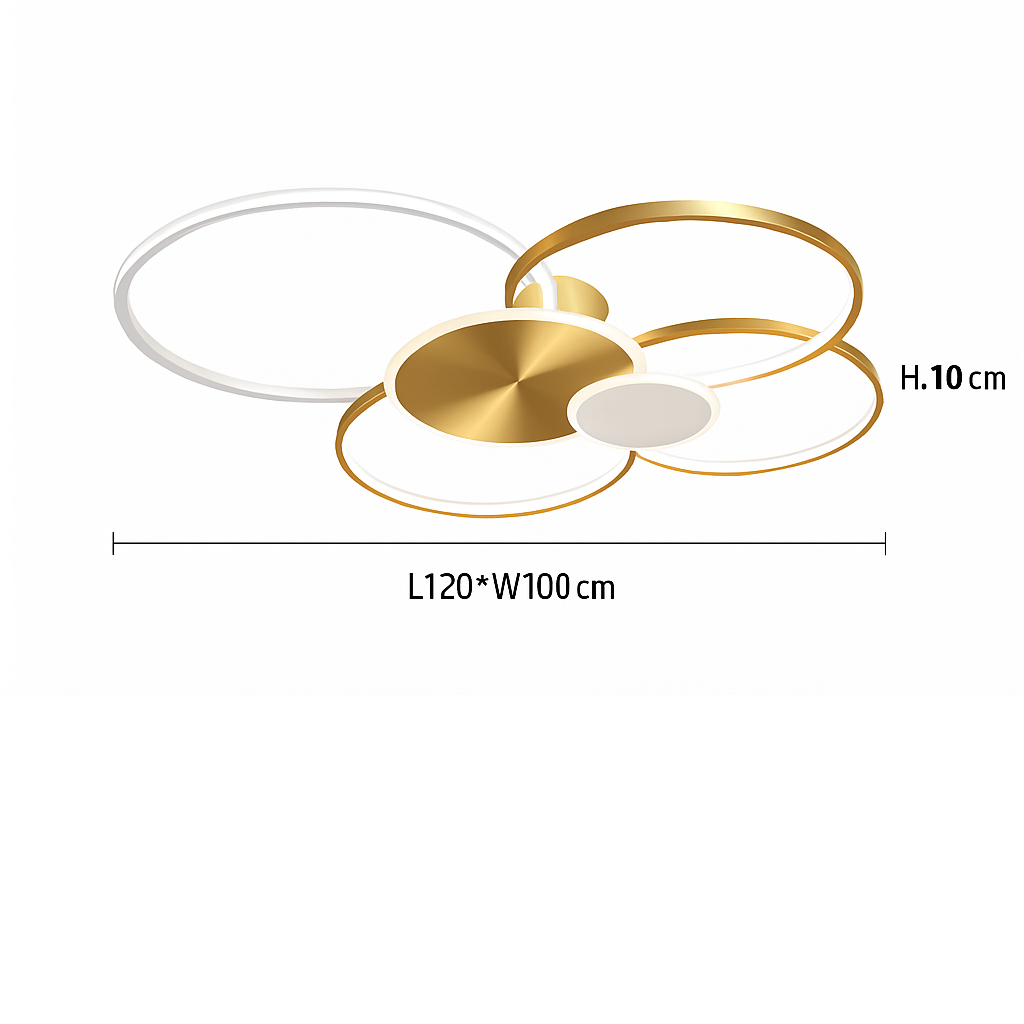 Dimmable LED Flush Mount Ceiling Light with Remote Control - Ultra-Slim Aluminum Design for Bedroom, Living Room & Kitchen | Thomler