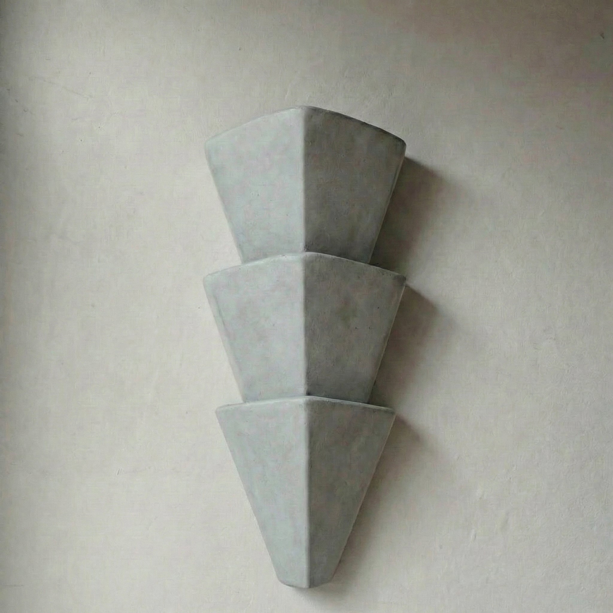 Wall Lamp Plaster 22.4 in Sculptural Warm White Bedroom Hallway Minimalist Sconce Lighting Fixture | Thomler