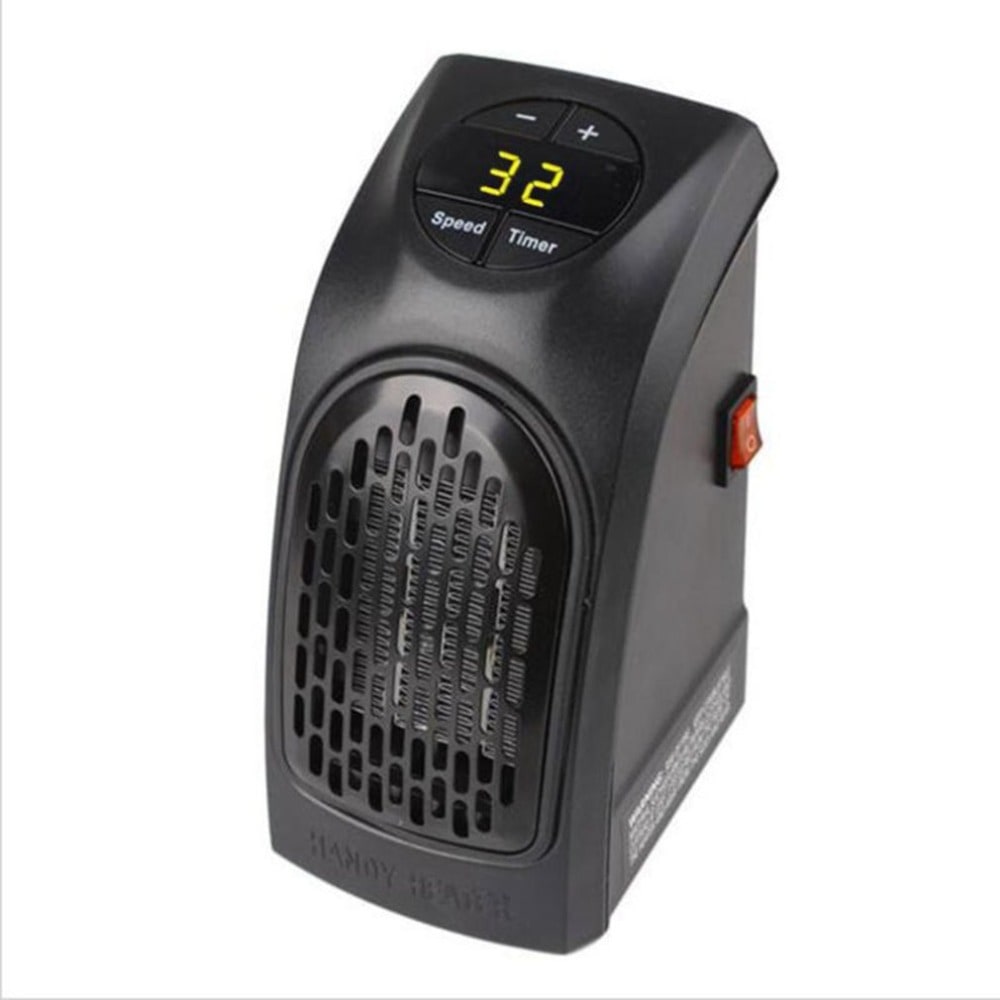 Compact Wall-Plug Space Heater with Digital Temperature Display & Ceramic Elements | Thomler