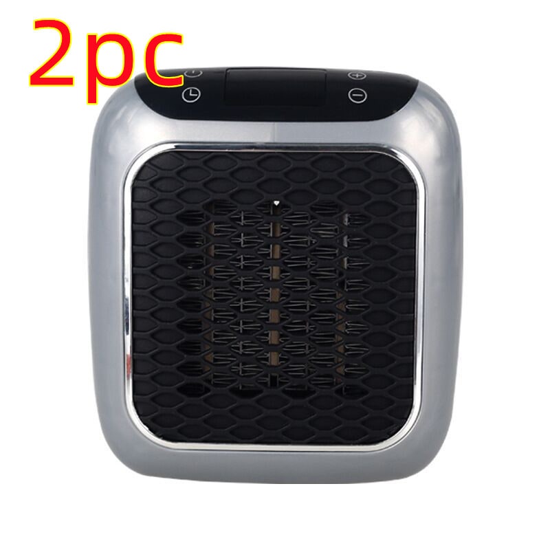 Portable Wall Outlet Space Heater with Digital Thermostat & 3 Fan Speeds – 800W PTC Ceramic Heating for Bedroom Office Bathroom – Quiet | Thomler