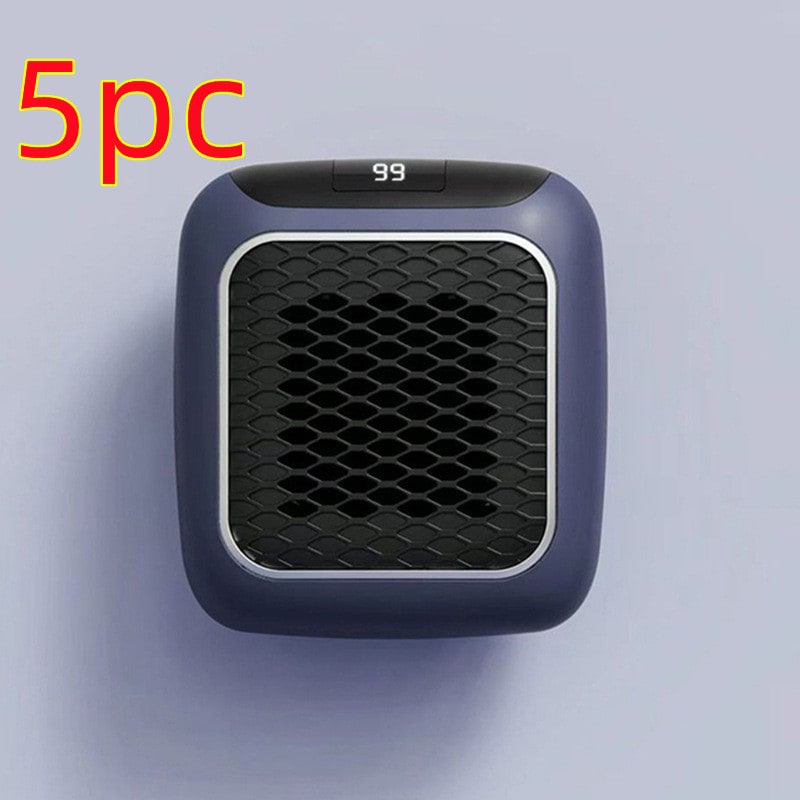 Portable Wall Outlet Space Heater with Digital Thermostat & 3 Fan Speeds – 800W PTC Ceramic Heating for Bedroom Office Bathroom – Quiet | Thomler