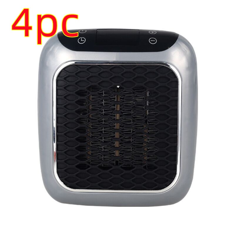 Portable Wall Outlet Space Heater with Digital Thermostat & 3 Fan Speeds – 800W PTC Ceramic Heating for Bedroom Office Bathroom – Quiet | Thomler