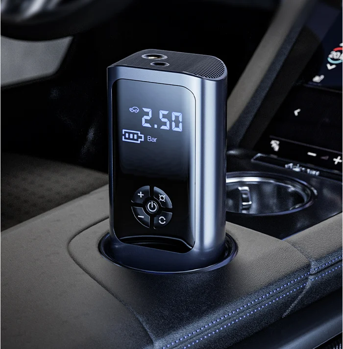 Portable Tire Inflator with Rechargeable Battery – Digital 150 PSI Auto Shutoff Air Pump for Car, Bike, Motorcycle | Thomler