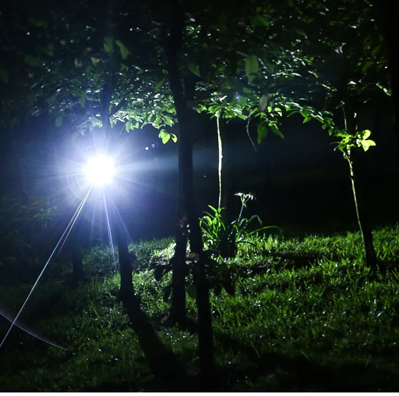 Rechargeable Zoom LED Hands-Free Flashlight for Hiking, Camping & Night Running | Lightweight Headlamp with Adjustable Focus Beam | Thomler