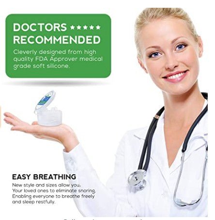 Breathing Aid Nostril Vents for Better Airflow During Sleep – Medical-Grade Silicone Inserts for Nasal Congestion & Nighttime Comfort | Thomler