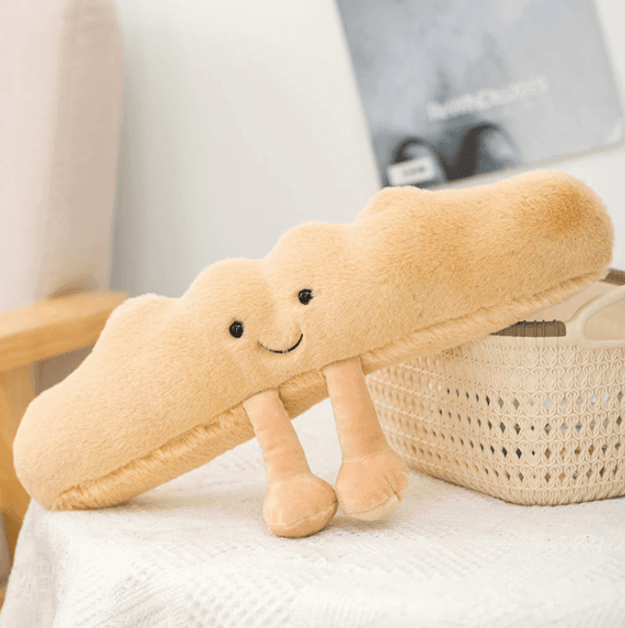 Plush Cushion Soft Textile 32.0 cm Bread Shape Nursery Sofa Decorative Cuddly Toy Pillow Gift | Thomler