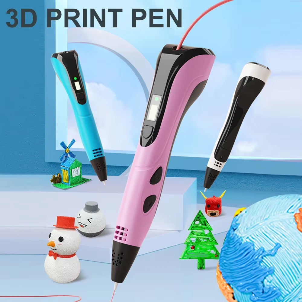 3D Drawing Pen for Kids – Three Speed Levels, Lightweight Design, LCD Monitor, Standard Filament Compatible | Thomler