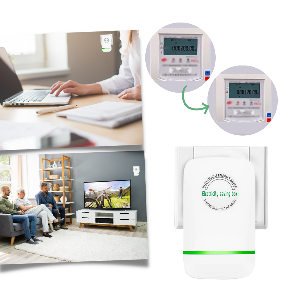 Household Electricity Optimization Module – Plug-In Voltage Stabilizer with Circuit Protection for US & EU Outlets | Thomler