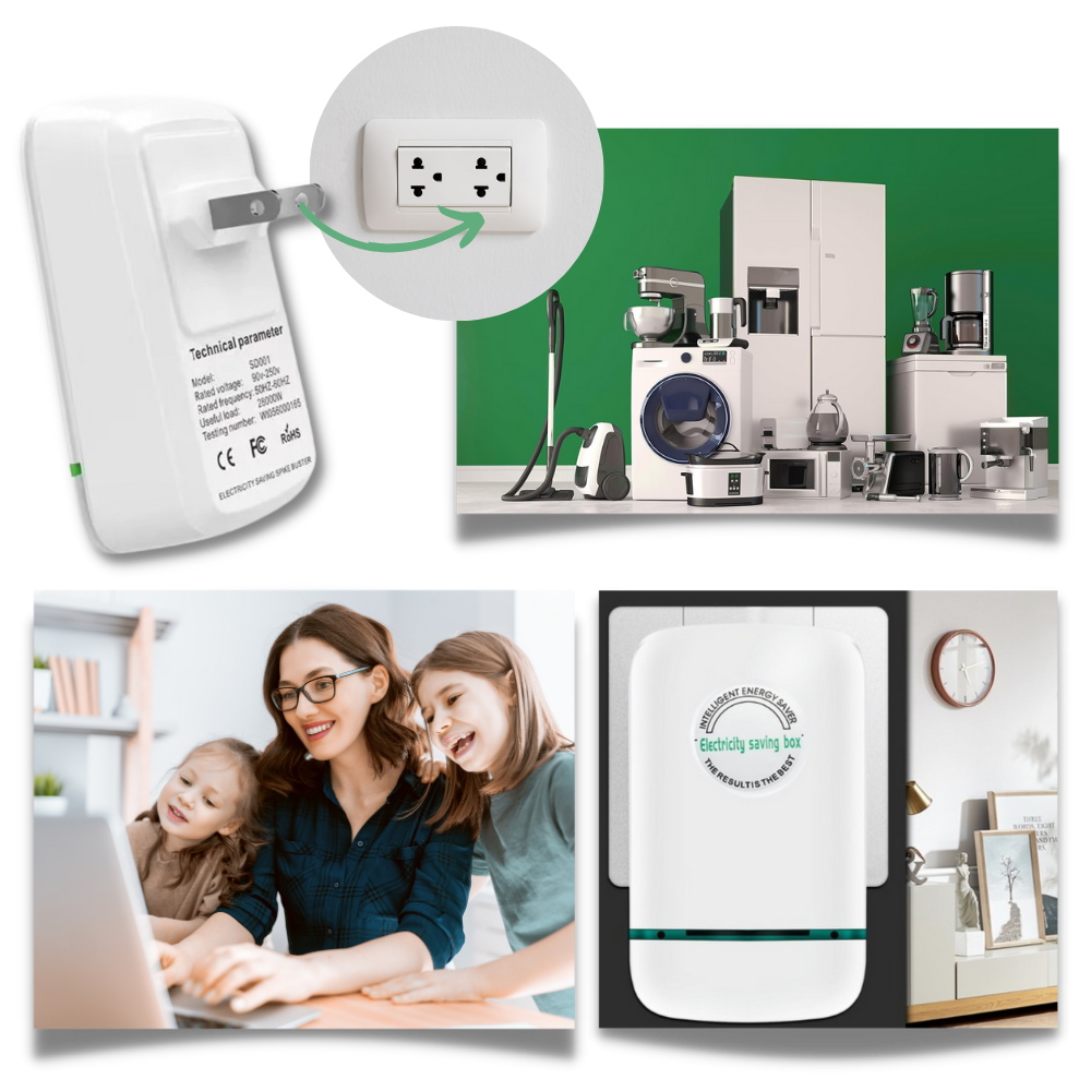Household Electricity Optimization Module – Plug-In Voltage Stabilizer with Circuit Protection for US & EU Outlets | Thomler