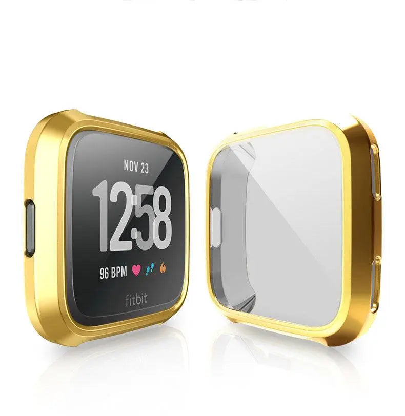 Snap-On Case & Screen Shield for Fitbit Versa 2 – Full-Body Edge Protection, Touch-Friendly Clear TPU Cover | Thomler