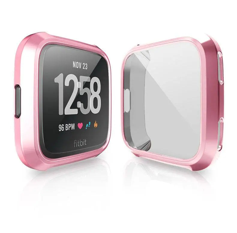 Snap-On Case & Screen Shield for Fitbit Versa 2 – Full-Body Edge Protection, Touch-Friendly Clear TPU Cover | Thomler