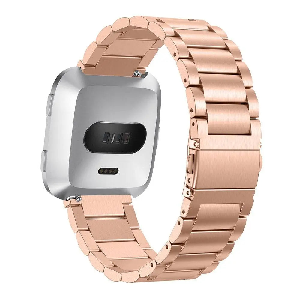 Replacement Steel Link Wristband for Fitbit Versa 2 Smartwatch – Adjustable Metal Fitness Tracker Strap for Women & Men | Thomler