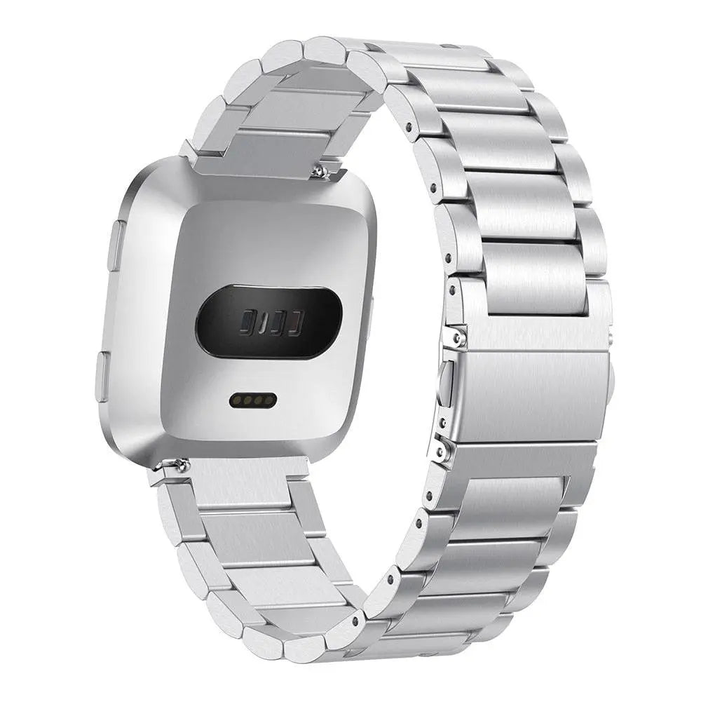 Replacement Steel Link Wristband for Fitbit Versa 2 Smartwatch – Adjustable Metal Fitness Tracker Strap for Women & Men | Thomler