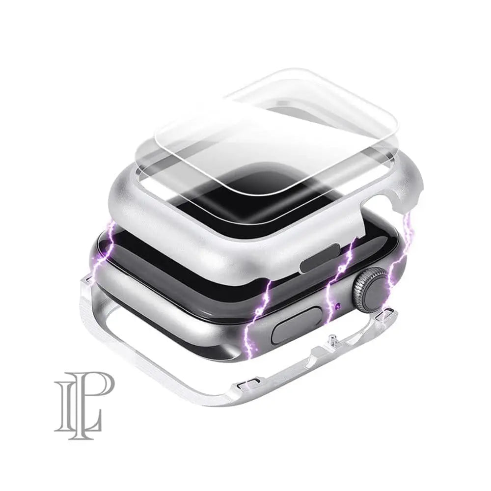 Reinforced Steel Watch Case with Tempered Glass Shield for Apple Watch Series 6/5/4 – 40mm & 44mm Protection | Thomler