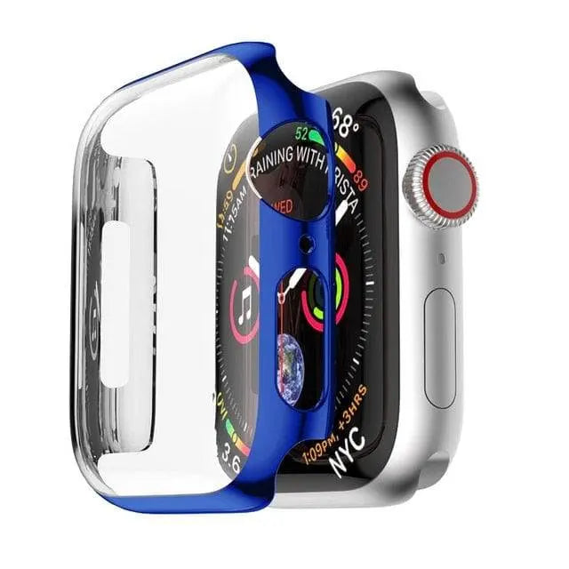 Full-Coverage Apple Watch Case + Screen Guard – Polycarbonate Shell, Tempered Glass Display Protector, Precision-Fit Series 5 40mm/44mm | Thomler