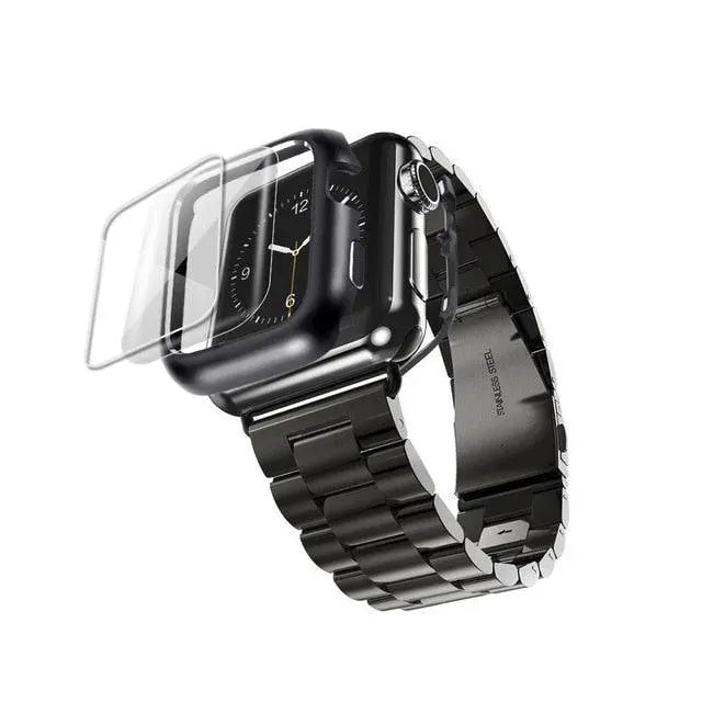 Protective Metal Band + Case Bundle for Apple Watch – All Series Compatible | Thomler