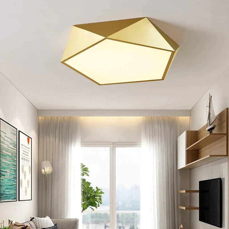 Dimmable LED Ceiling Light Fixture with Remote Control – Modern Flush Mount Design for Bedroom, Living Room & Kitchen | Thomler
