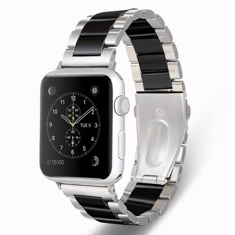 Metal & Ceramic Smartwatch Wristband – Compatible with Apple Watch Series 10/11/12 (38-46mm) & Ultra (49mm) | Thomler