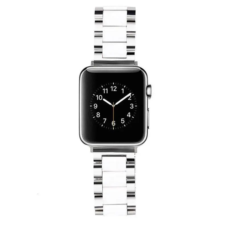 Metal & Ceramic Smartwatch Wristband – Compatible with Apple Watch Series 10/11/12 (38-46mm) & Ultra (49mm) | Thomler