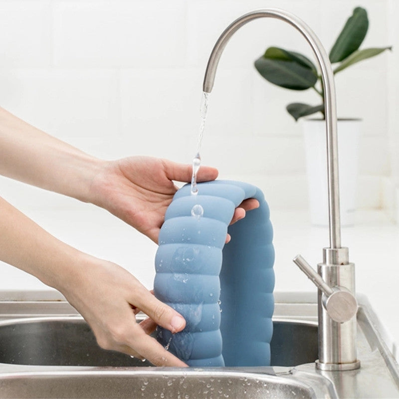 Curved Neck Hot Water Bottle with Soft Cover for Shoulder & Neck Relief – Microwaveable Heat or Cold Therapy | Thomler