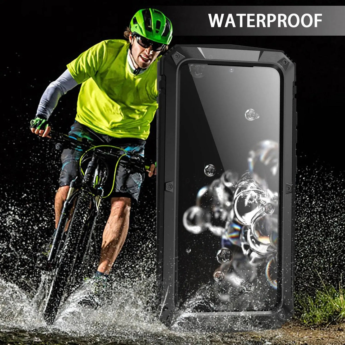 Heavy-Duty Aluminum Galaxy S20 Plus & Ultra Case with Tempered Glass Screen – Full-Body Drop Protection for Samsung | Thomler