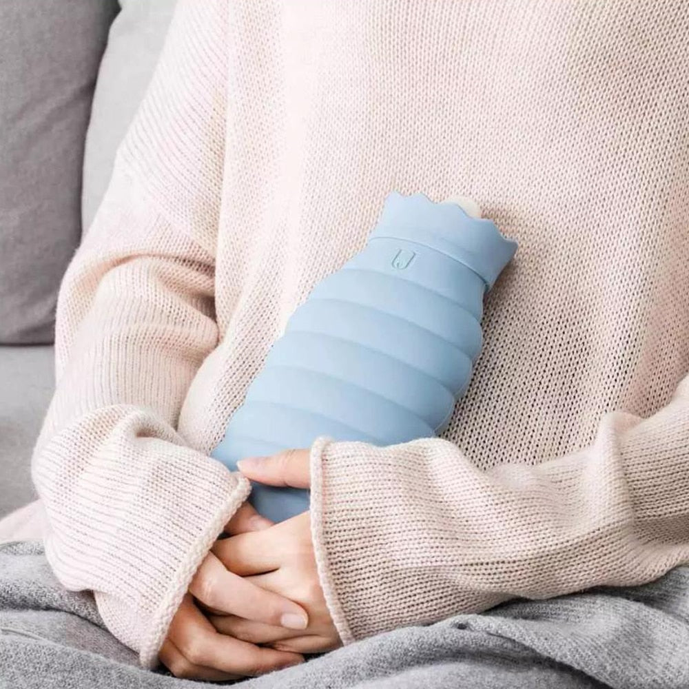 Microwavable Silicone Hot Water Bottle for Pain Relief & Warmth | Thomler