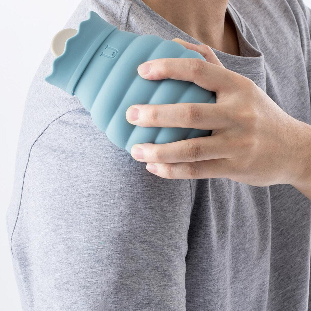 Microwavable Silicone Hot Water Bottle for Pain Relief & Warmth | Thomler