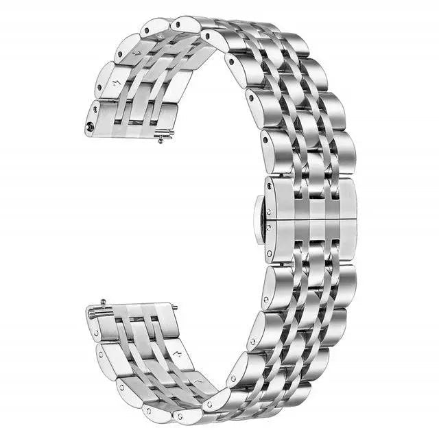 Stainless Steel Watch Strap for Galaxy Watch 4/5/6 – Adjustable Metal Band with Secure Clasp & Multiple Finish Options | Thomler