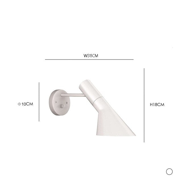 Tiltable Sconce for Bedside & Hallway Reading – Aluminum Shade, E27 Base | Thomler