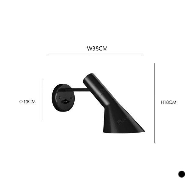Tiltable Sconce for Bedside & Hallway Reading – Aluminum Shade, E27 Base | Thomler