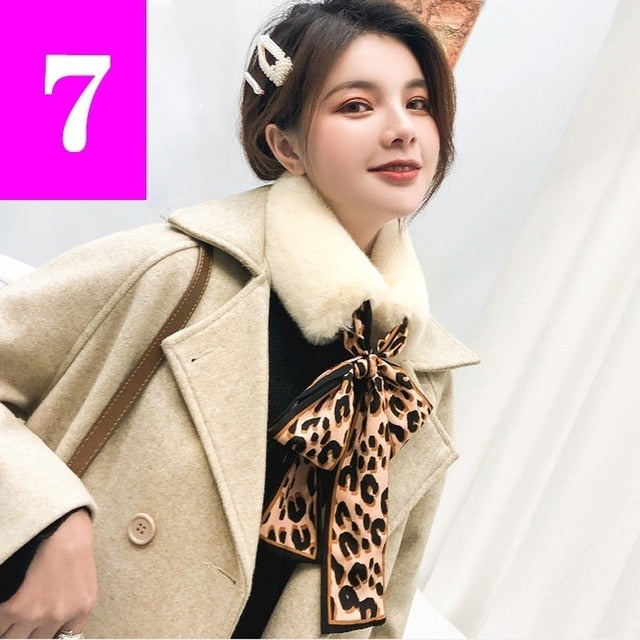 Fluffy Faux Fur Collar Scarf with Pom-Pom Accents for Women | Thomler