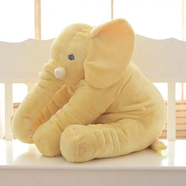 Plush Pillow Elephant 15.7 in Soft Stuffed Kids Bedroom Cuddle Toy Nursery Decor Gift | Thomler