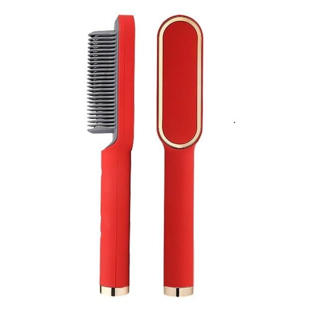 Heated Straightening Brush Comb for Silky Smooth Hair Styling with Ionic Technology 5 Heat Settings for All Hair Types Quick Salon Results | Thomler