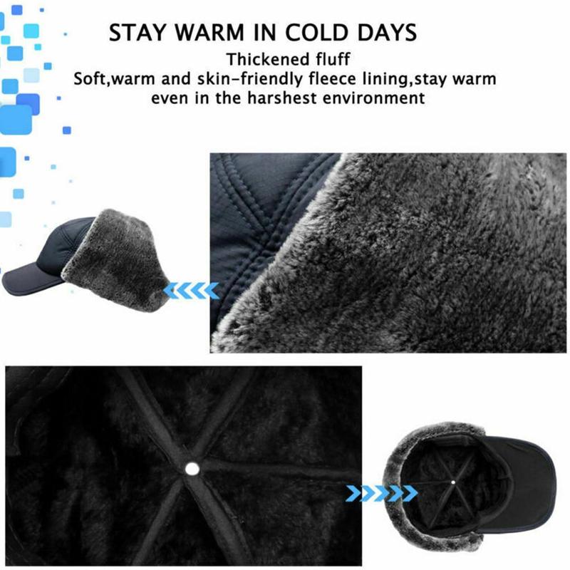 Fleece-Lined Trapper Hat with Detachable Face Mask – Windproof Full Coverage Winter Beanie for Skiing, Snowboarding & Cold Weather | Thomler