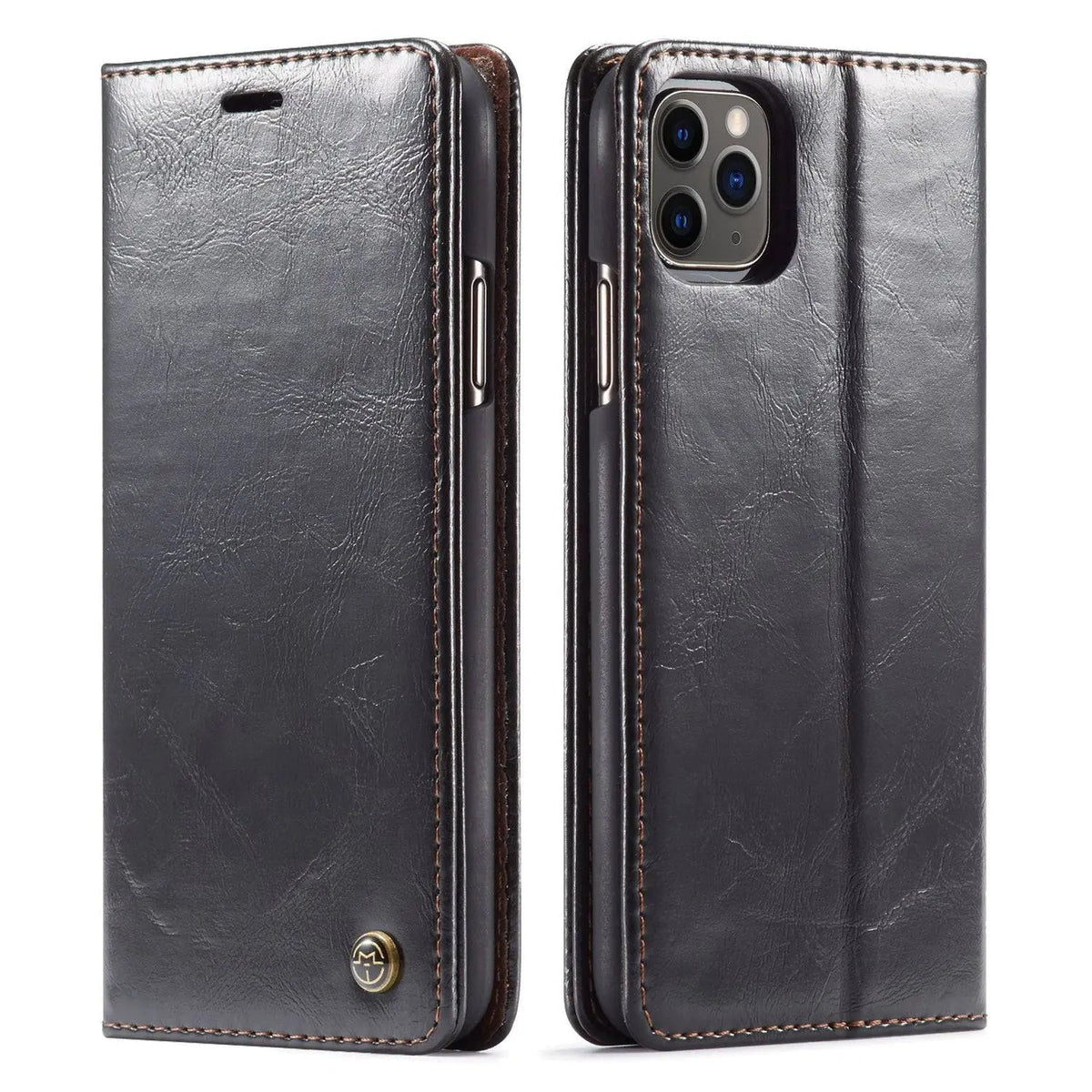 Fitted Leather iPhone 12 Case with Raised Edges & Camera Protection for Daily Use | Thomler