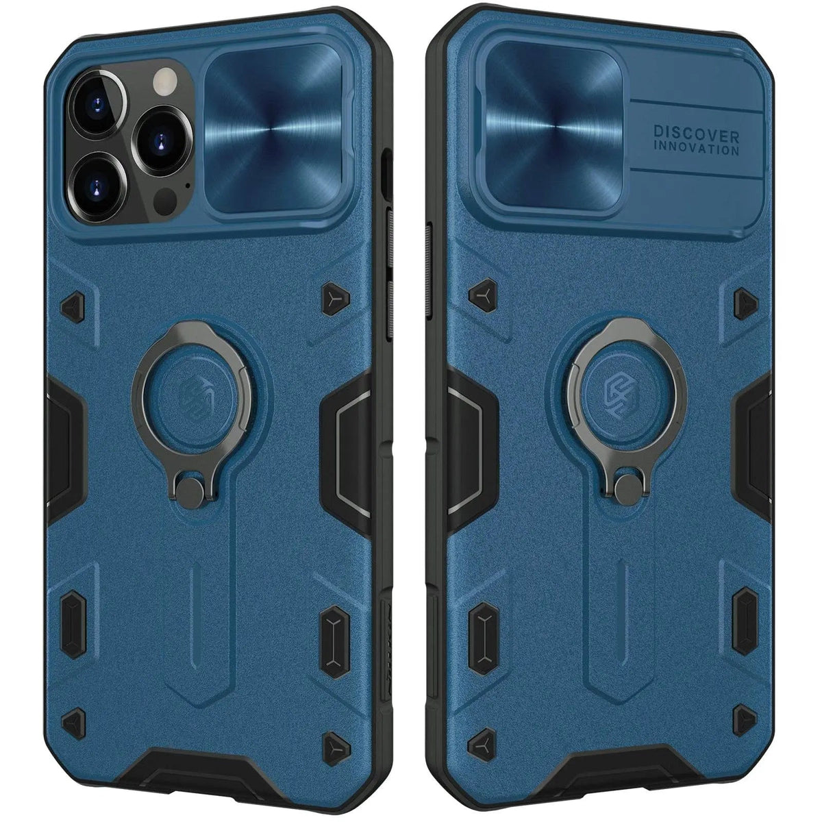 Aluminum Phone Case with Ring Stand for iPhone 13 Series – Camera Guard & Kickstand | Thomler