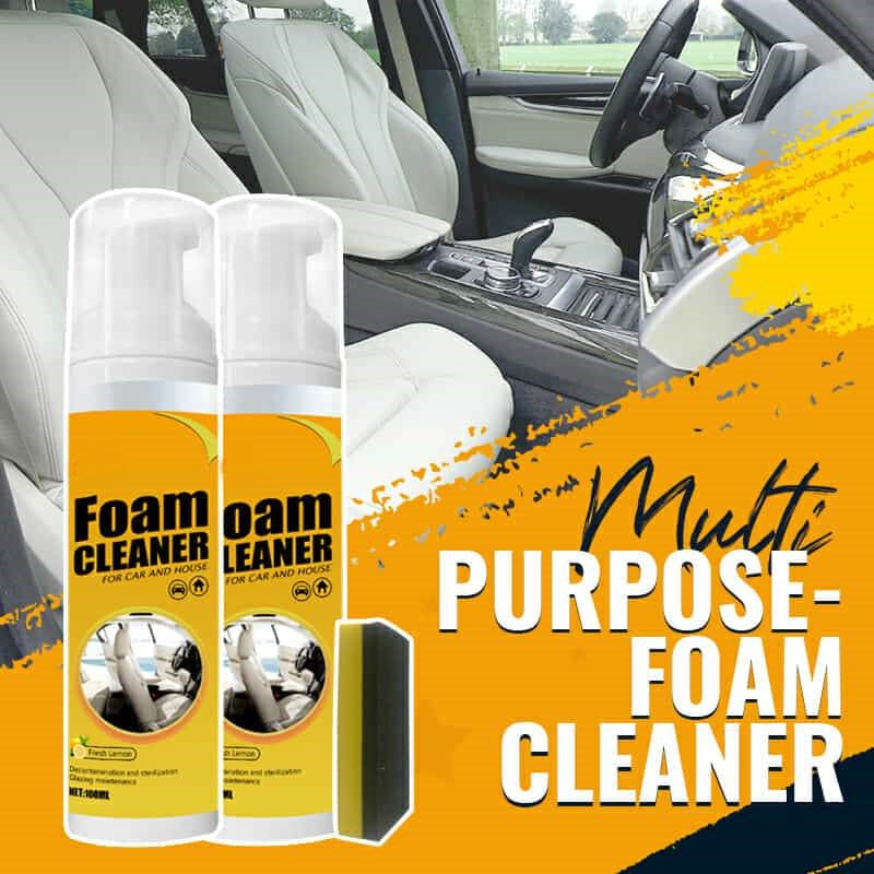 All-Surface Foam Spray Cleaner for Home, Car, and Upholstery – Removes Grease, Stains, and Grime Instantly | Thomler