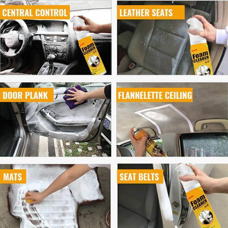 All-Surface Foam Spray Cleaner for Home, Car, and Upholstery – Removes Grease, Stains, and Grime Instantly | Thomler