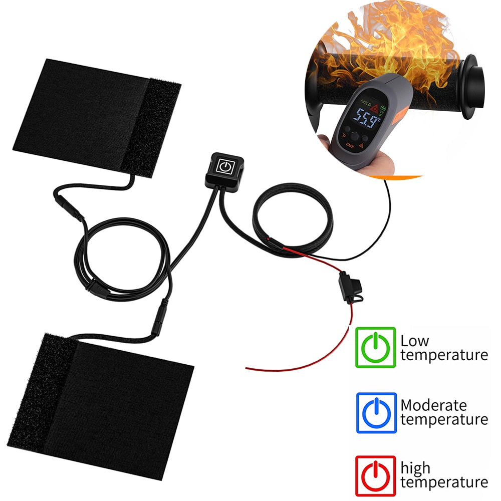 Heated Motorcycle Grip Wraps – Adjustable Temperature Control for Cold Weather Riding | Thomler